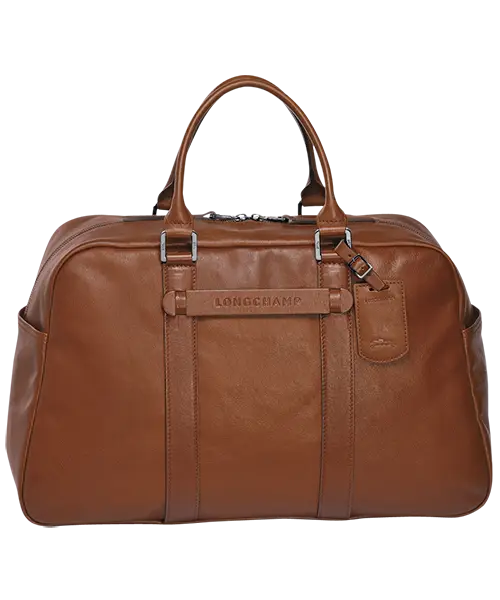 Classic Brown Leather Travel Bag