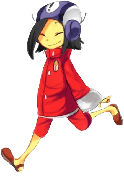 Cartoon Character in Red Coat