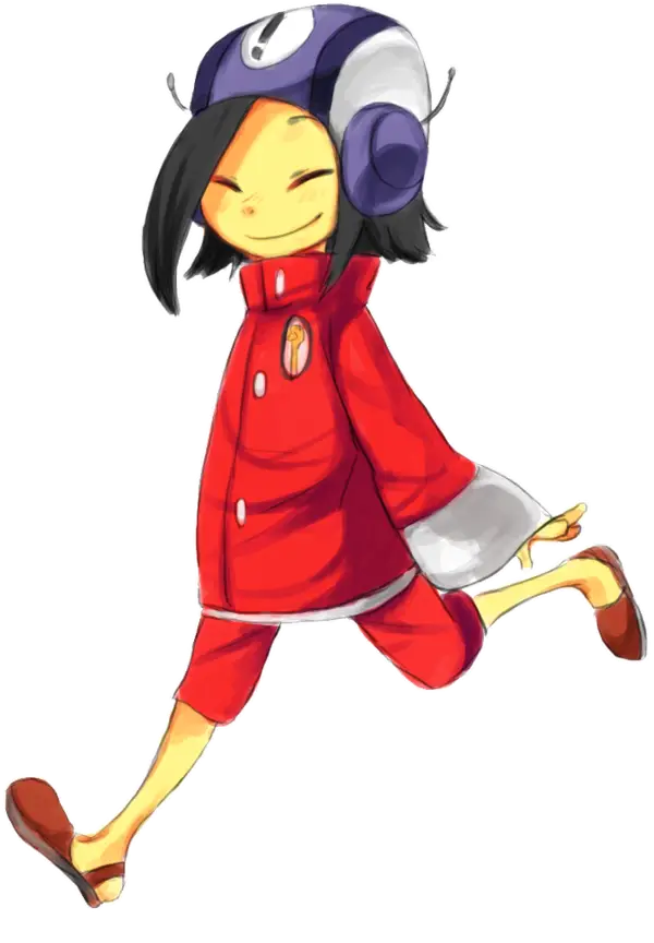 Cartoon Character in Red Coat