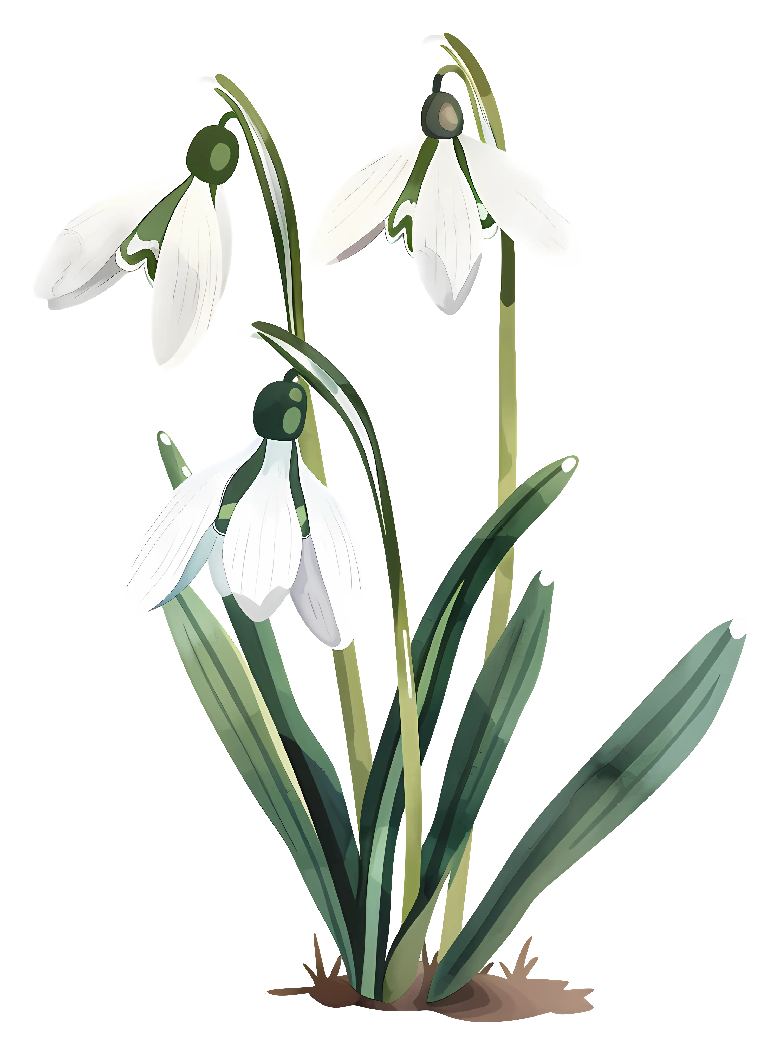 Single Snowdrop Flower