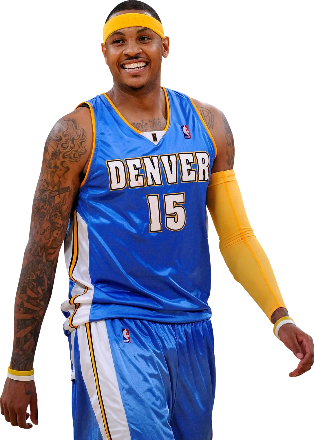 Basketball Player in Denver Jersey