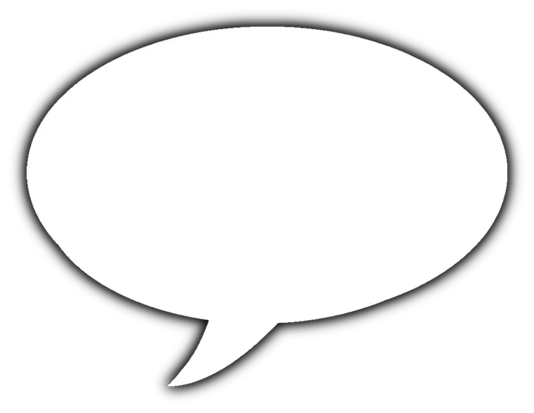 Simple Blank Speech Bubble