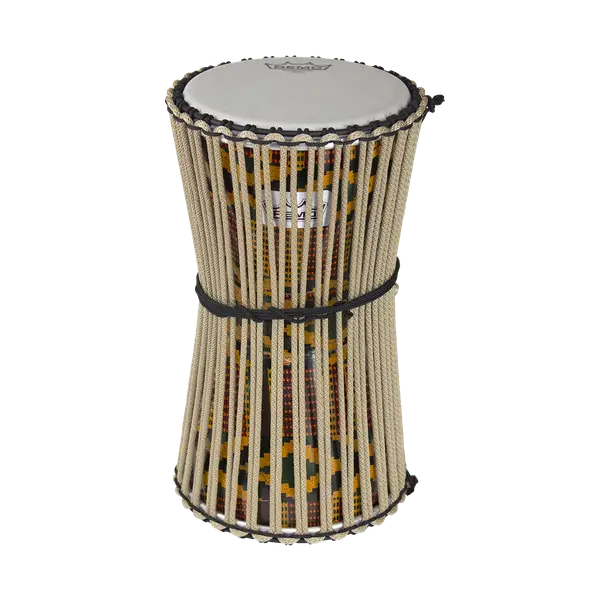 Traditional Hourglass Drum with Colorful Design