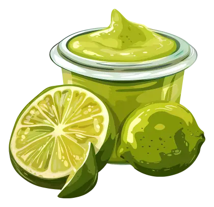 Fresh Lime and Lime Juice Illustration