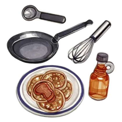Delicious Pancakes with Syrup