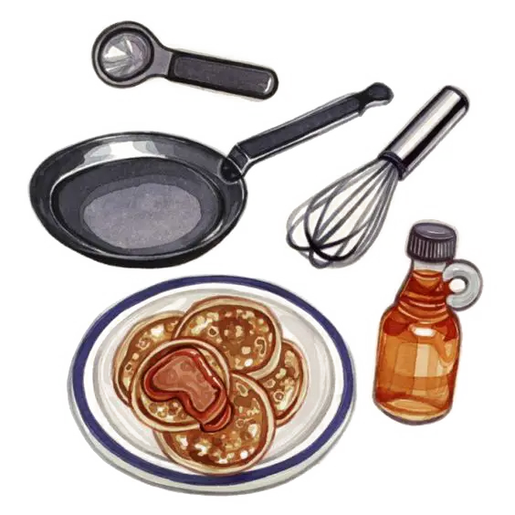 Delicious Pancakes with Syrup