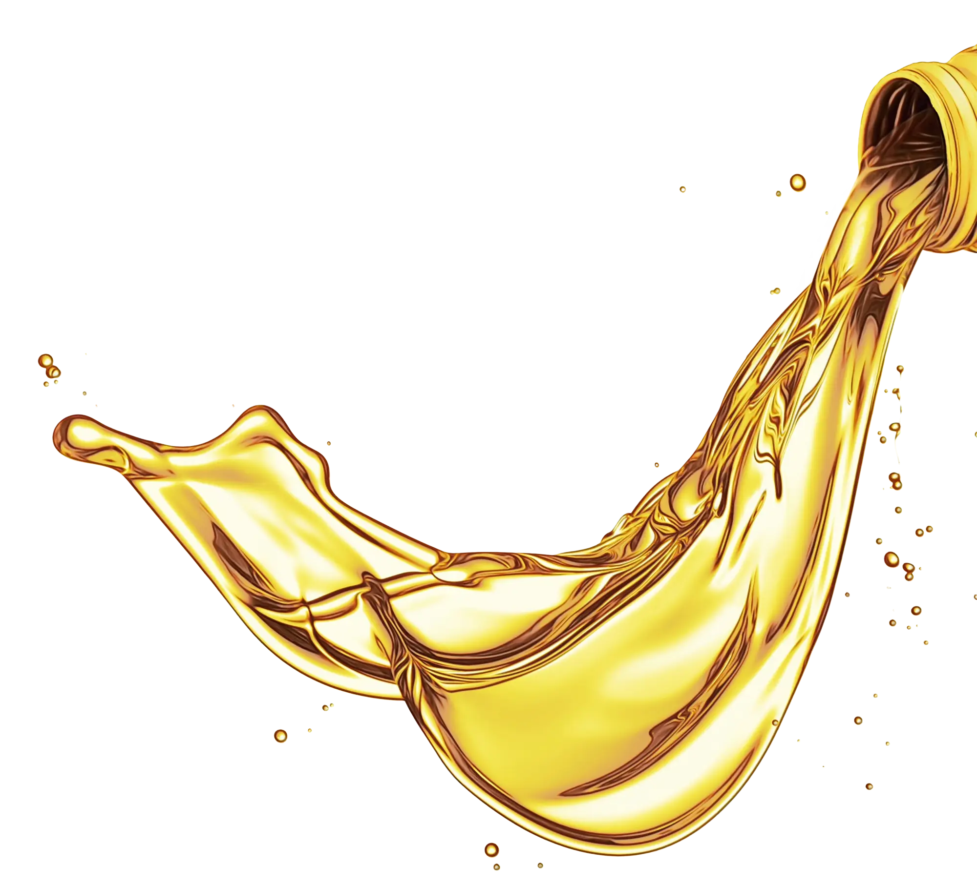 Golden Oil Splash Visual