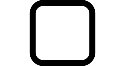 Black Square Outline Illustration