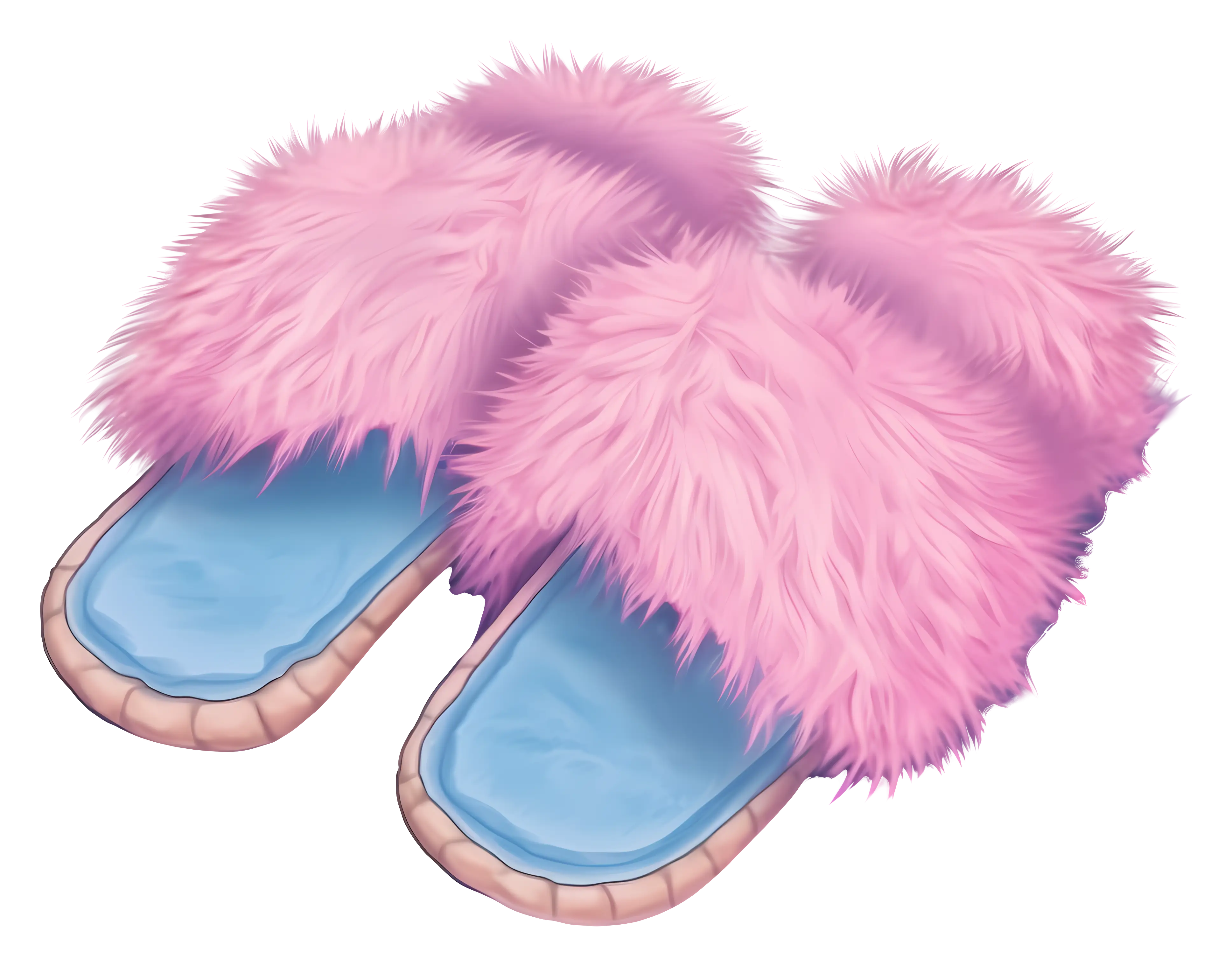 Pink Fluffy Slippers for Cozy Comfort