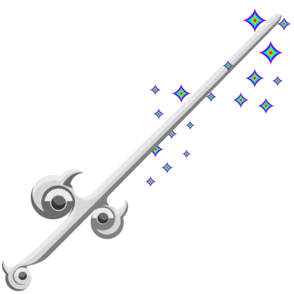 Magic Wand with Sparkling Stars