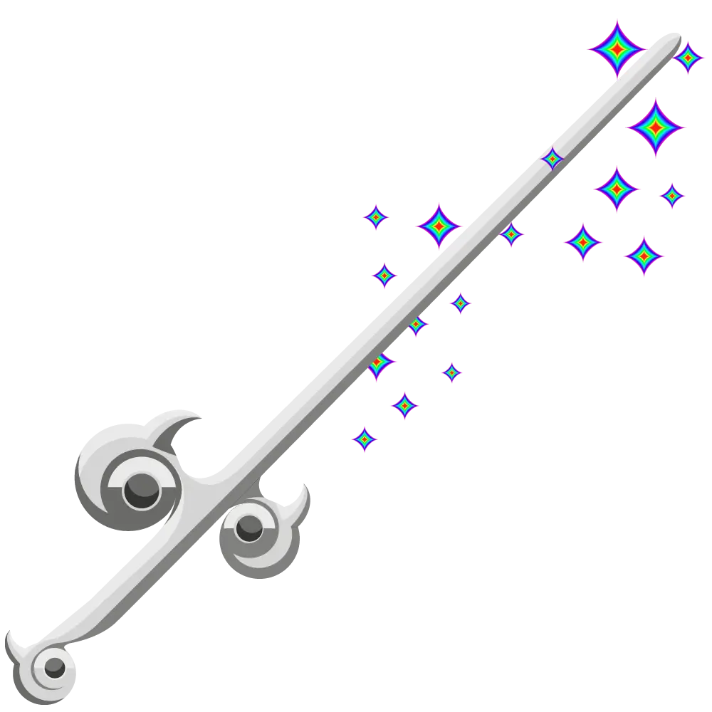 Magic Wand with Sparkling Stars