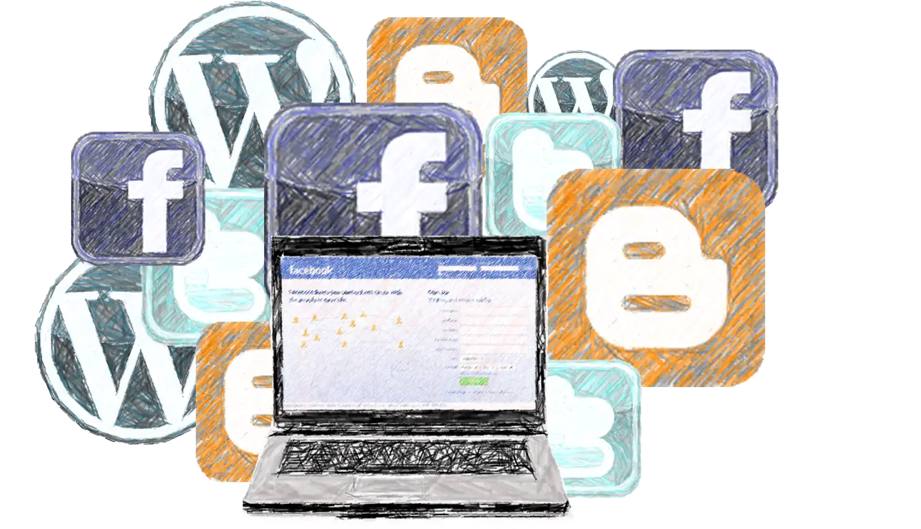 Social Media and Blogging Icons