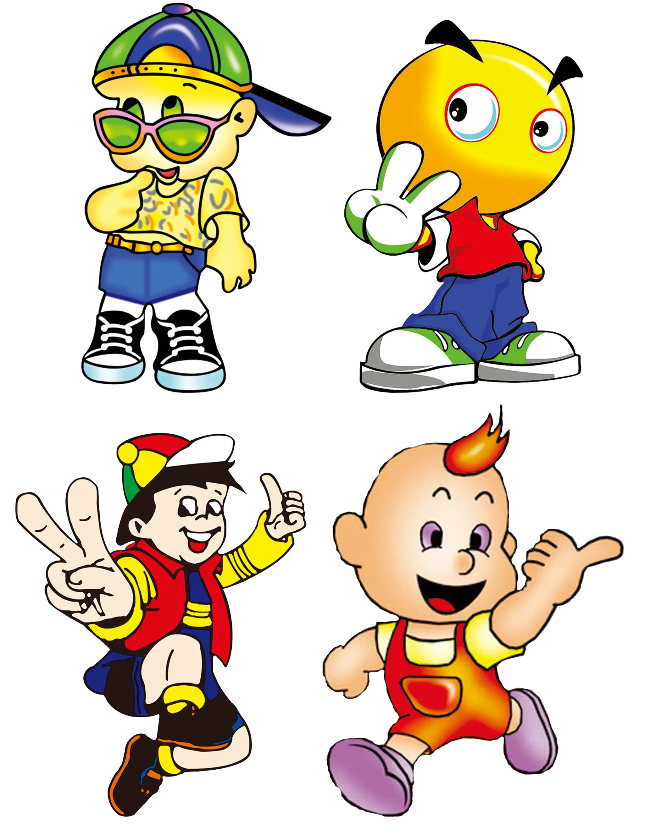 Colorful Cartoon Characters