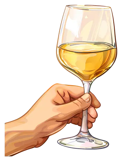 Hand Holding a Wine Glass