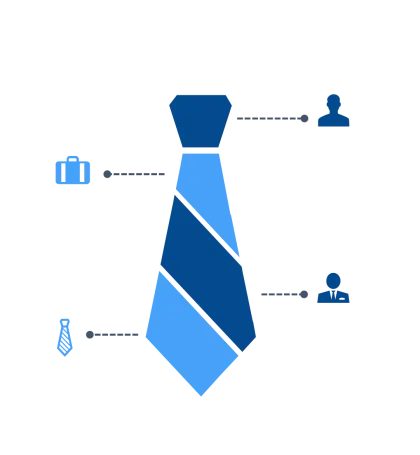 Business Tie with Icons