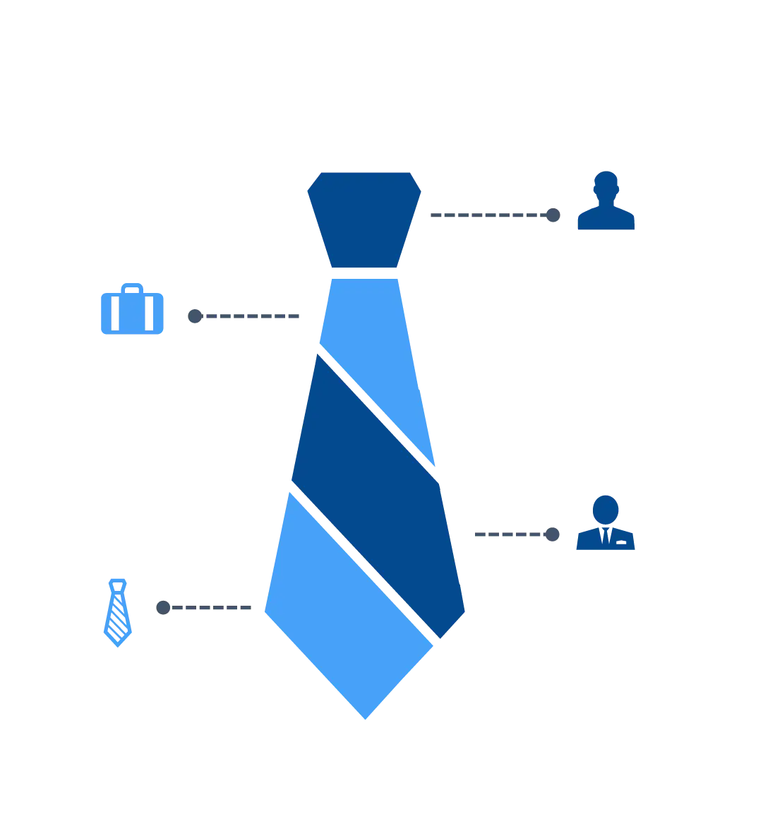 Business Tie with Icons