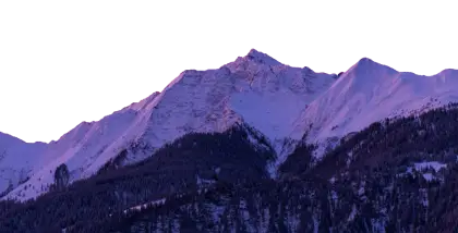 Snow-Covered Mountain Peaks