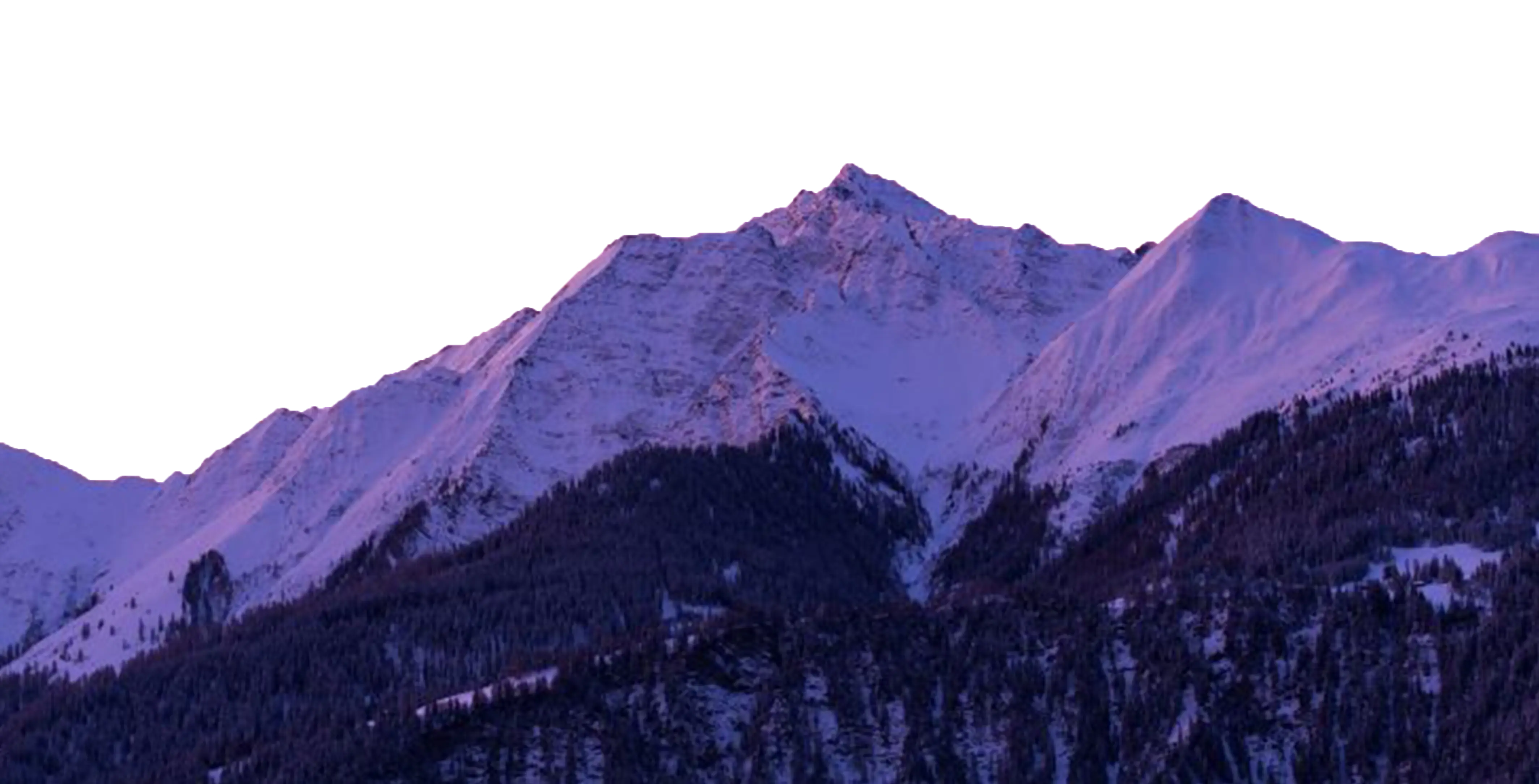 Snow-Covered Mountain Peaks