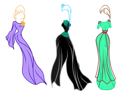 Elegant Colorful Dresses