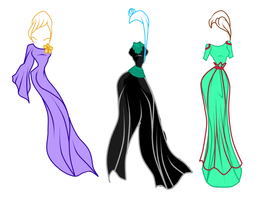 Elegant Colorful Dresses