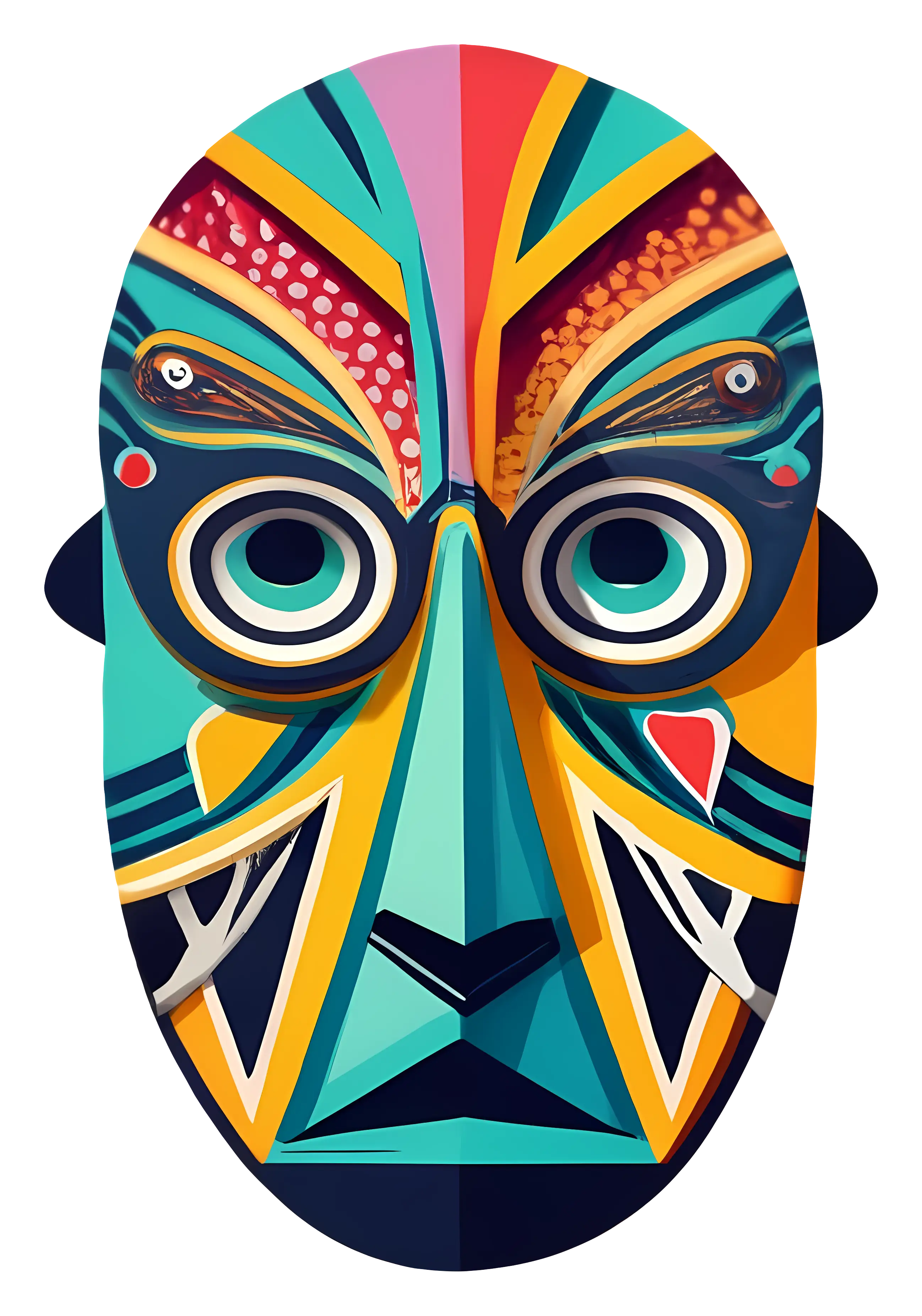 Colorful Tribal Mask