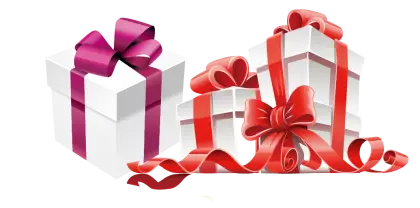 Gift Boxes with Colorful Ribbons