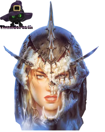 Fierce Warrior with Skull Helmet