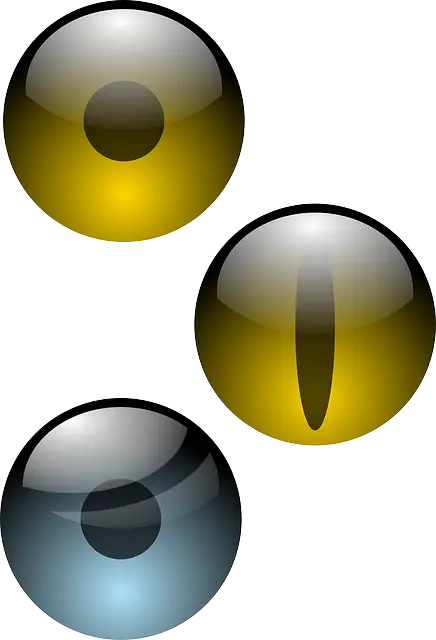 Golden Cat-like Animal Eyes Graphics