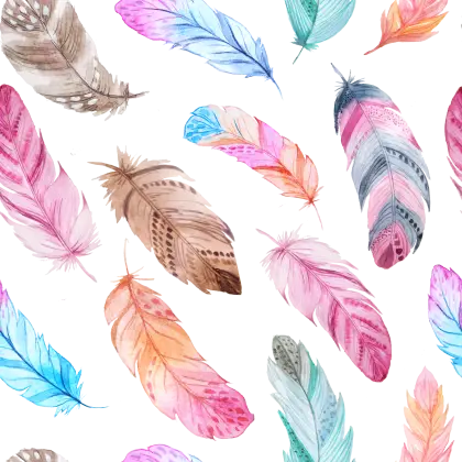 Colorful Feathers Pattern