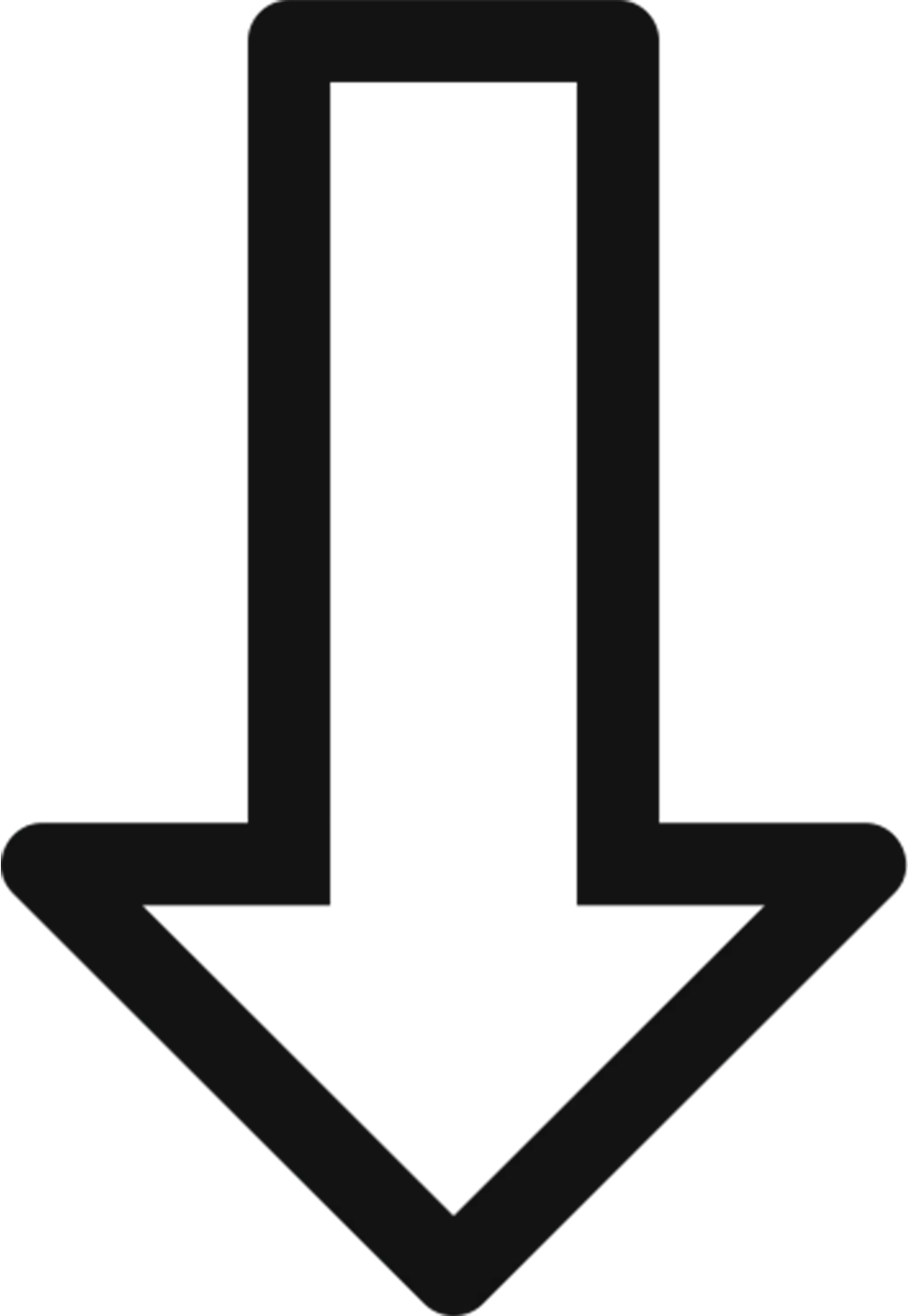 Outline Down Arrow