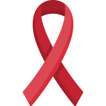 Red Awareness Ribbon Symbol Illustration