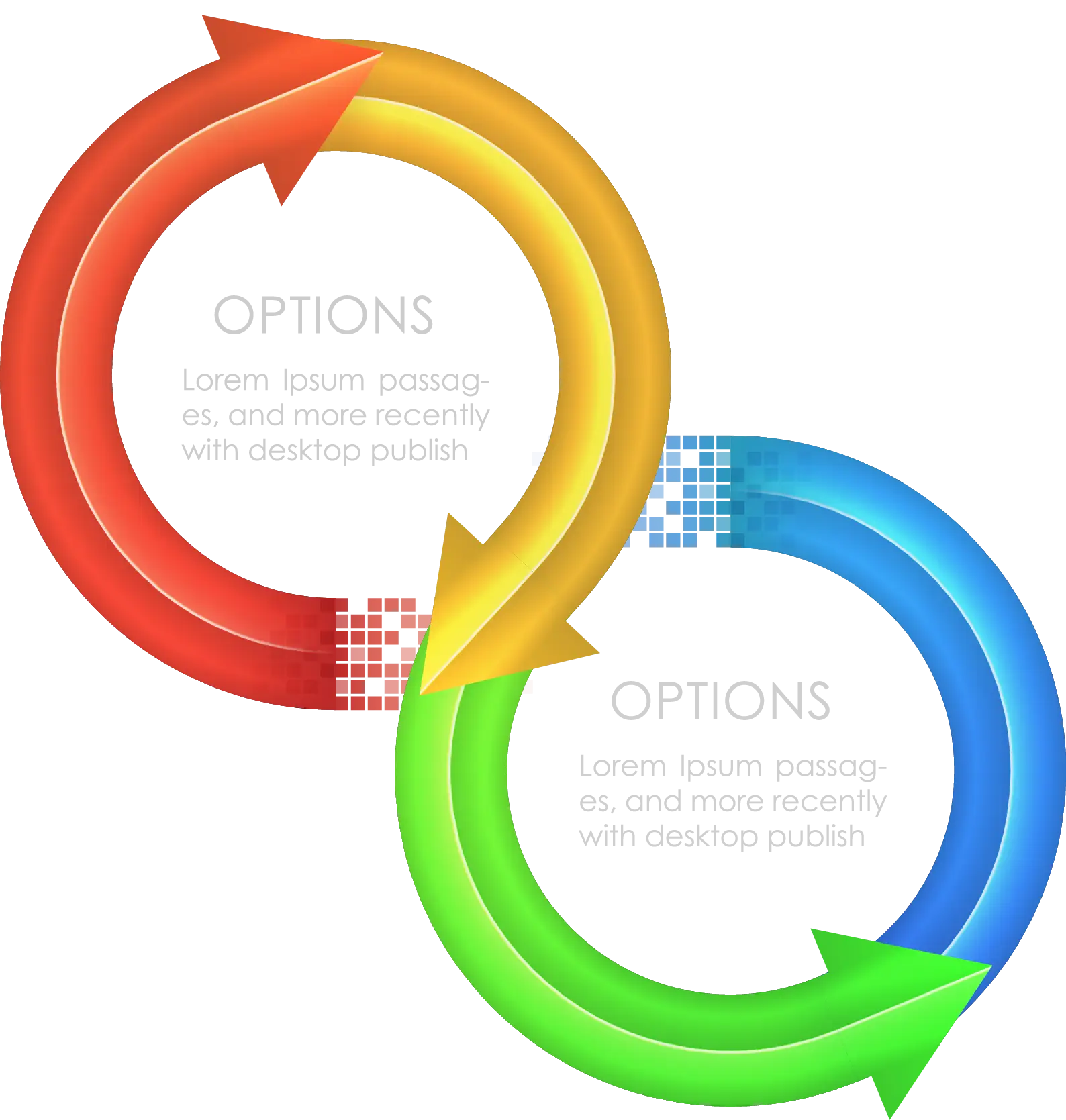 Colorful Circular Arrows