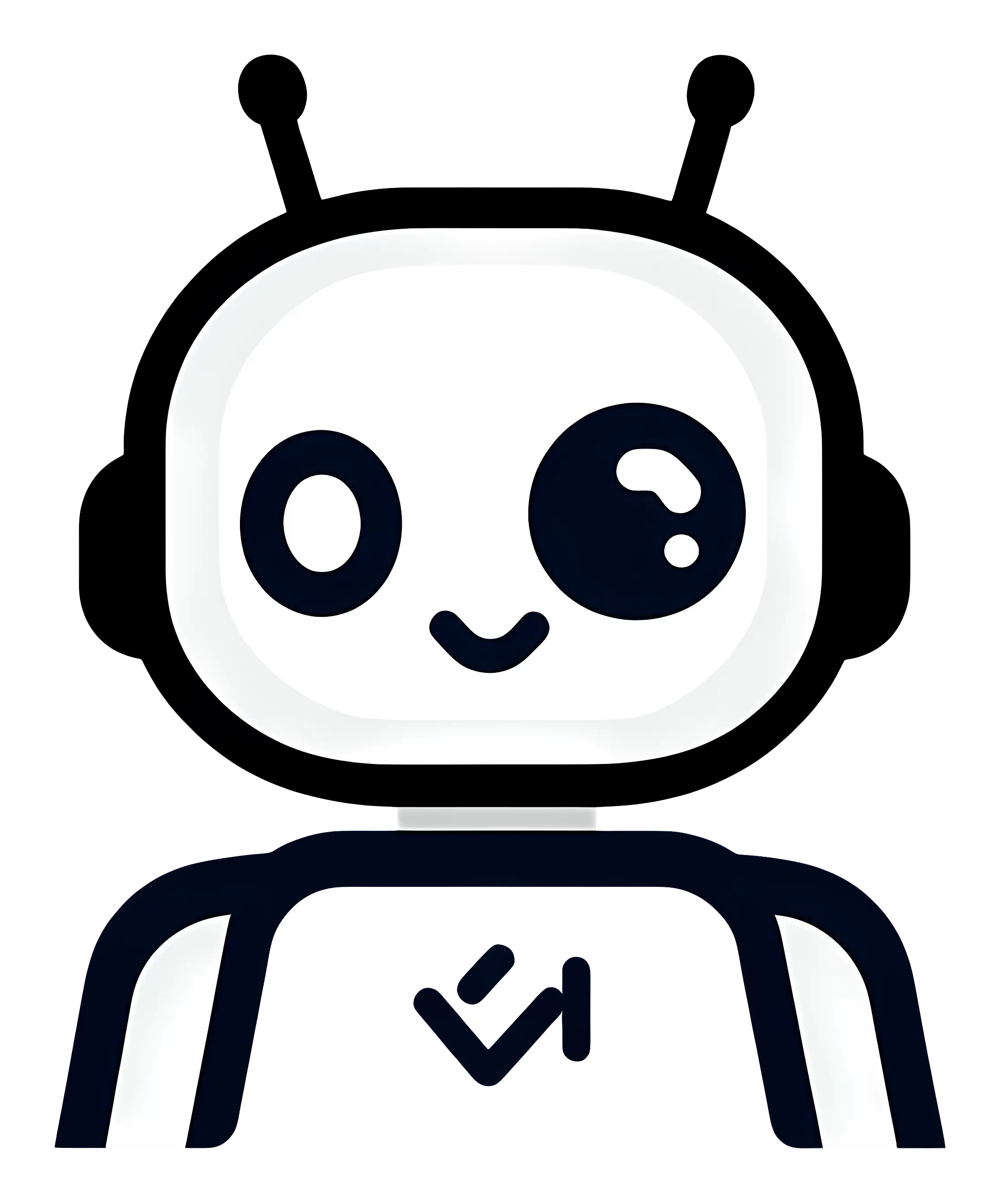 Cute Robot Cartoon Character
