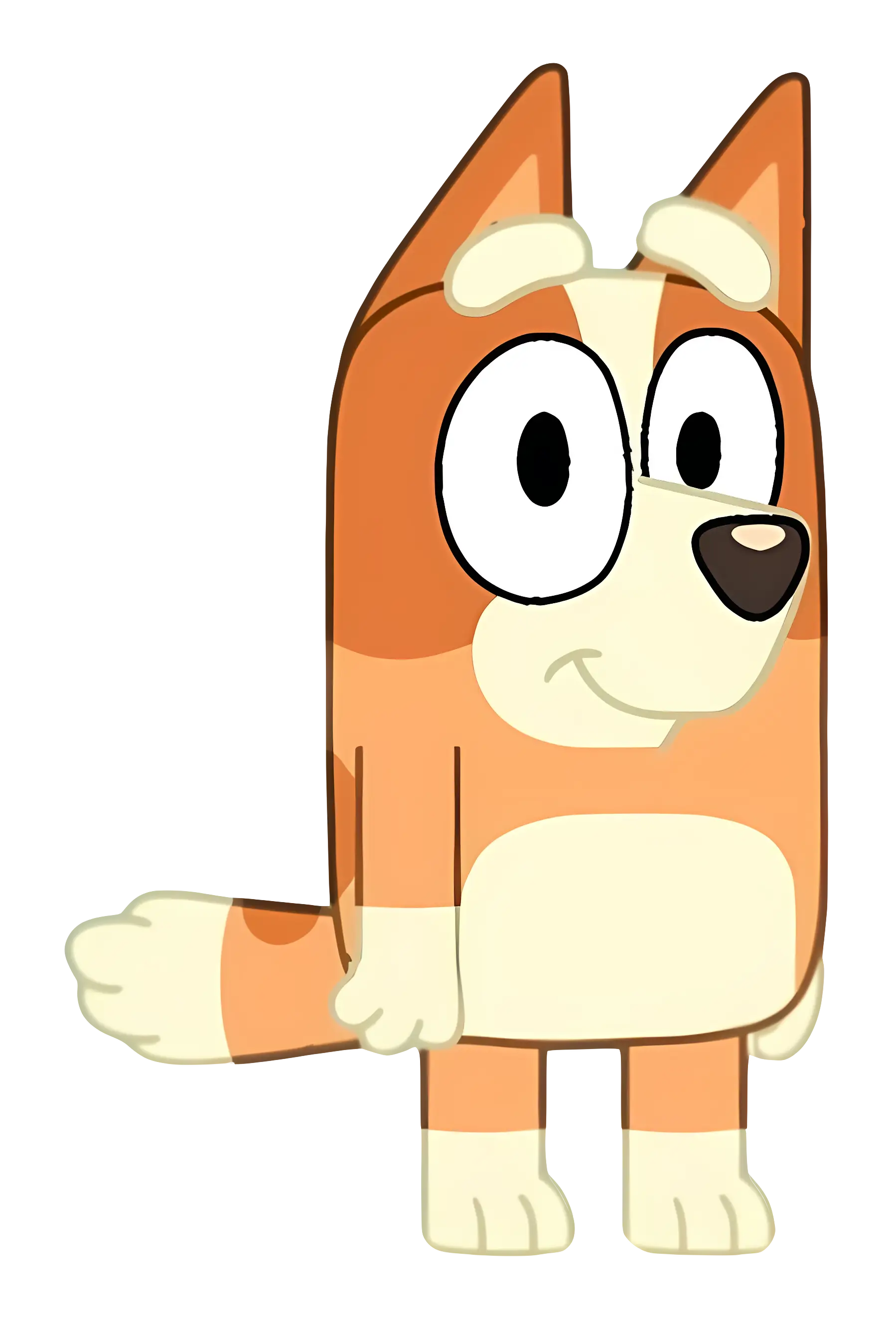 Happy Orange Cartoon Dog