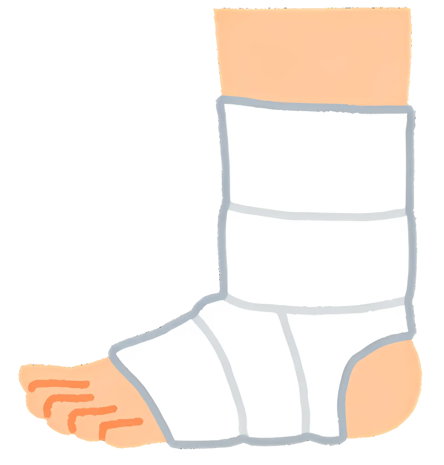 Bandaged Foot for Injury