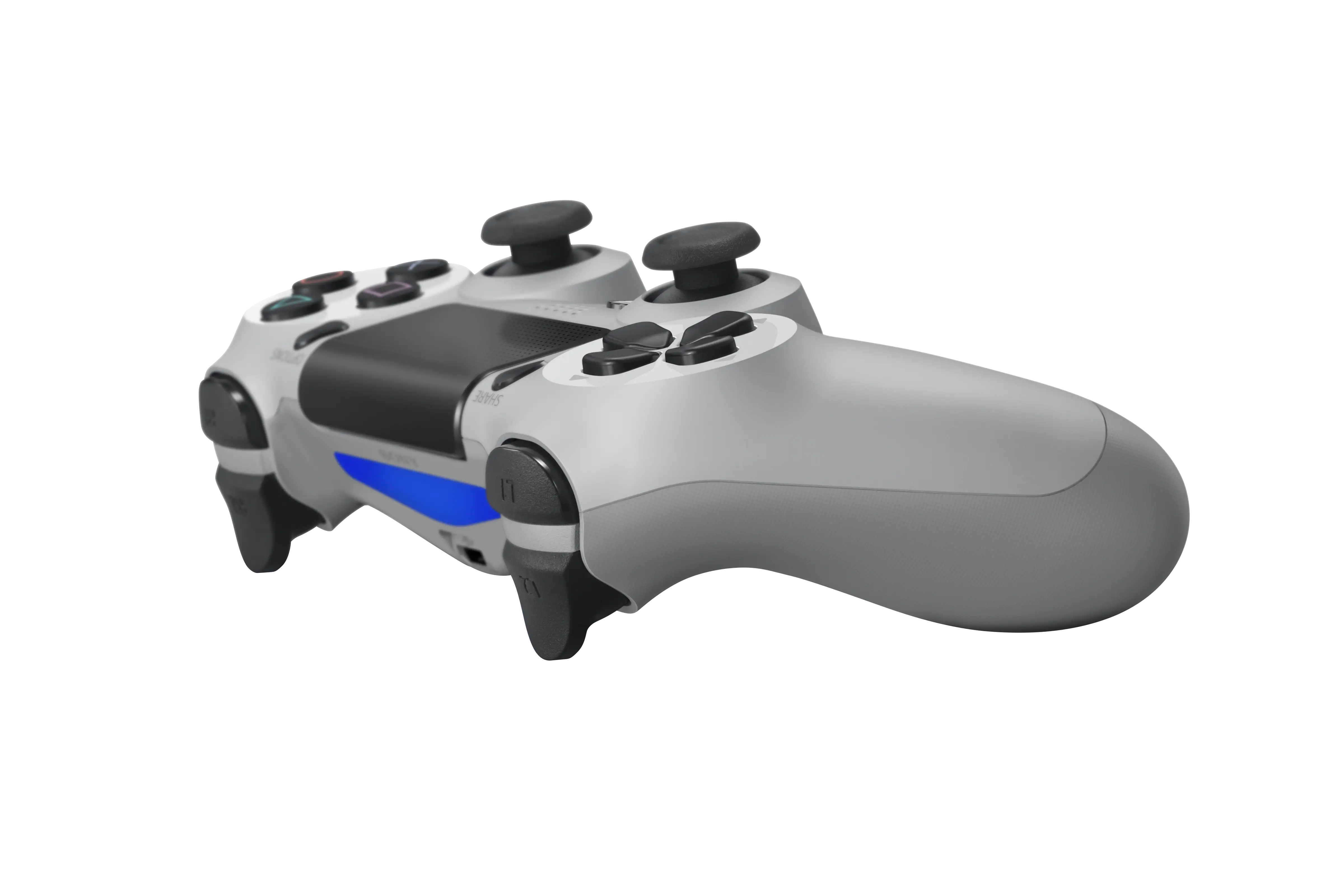 Modern Silver Video Game Controller
