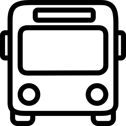 Outlined Bus Design Icon