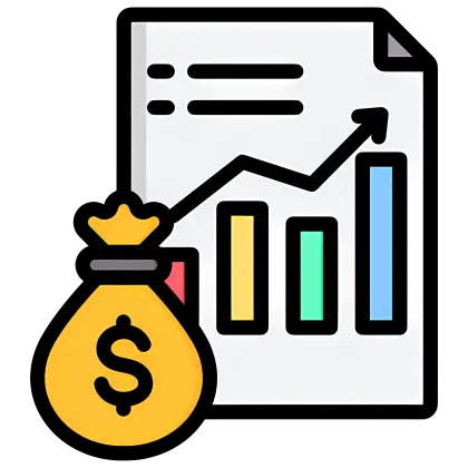 Financial Growth with Money Bag