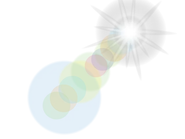 Glowing Light Beam with Rainbow Effect