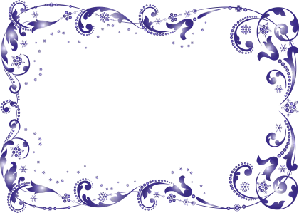 Purple Floral Frame Design