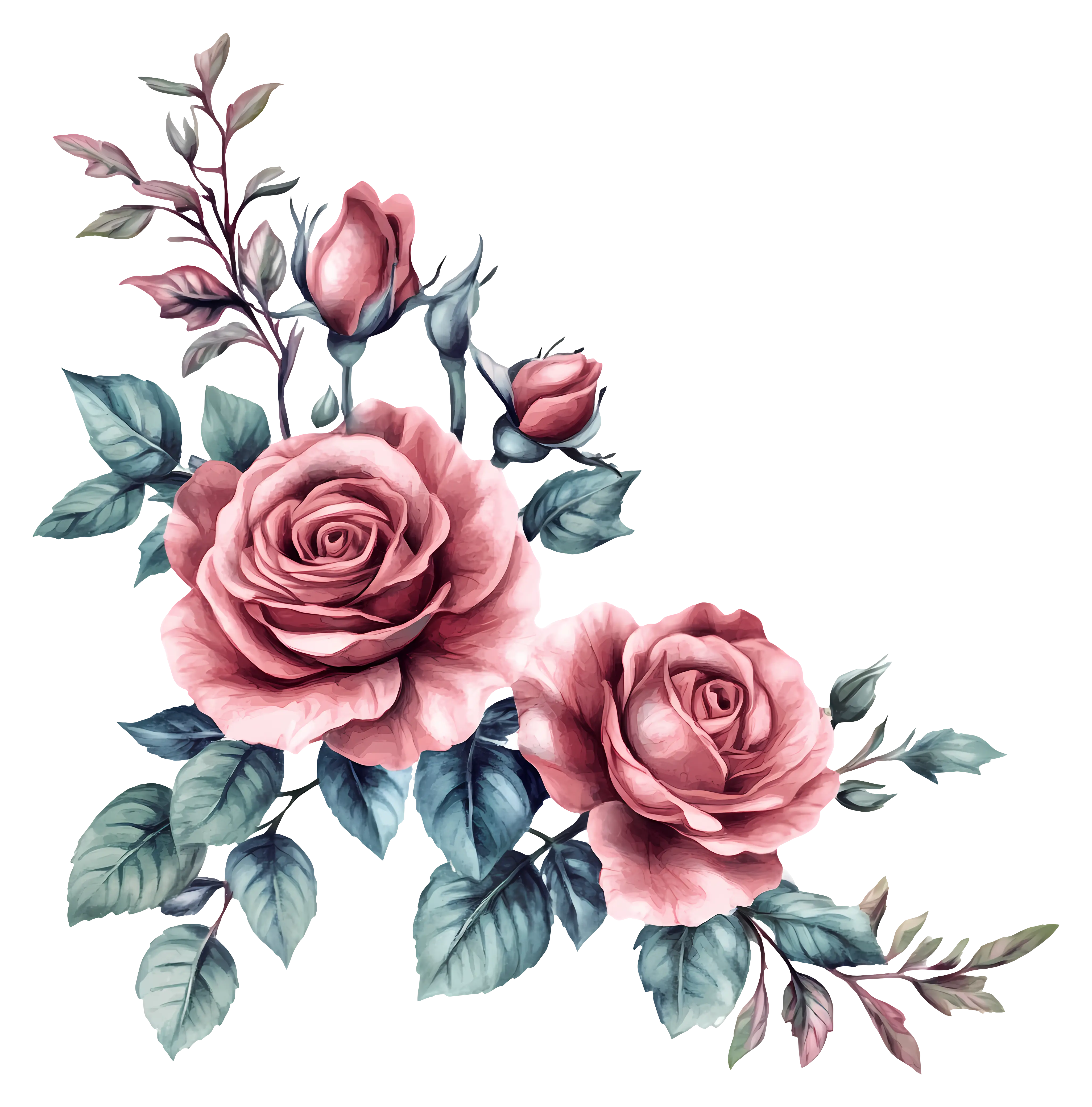 Romantic Pink Roses Arrangement