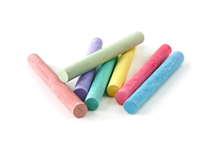 Colorful Chalk Sticks for Drawing and Art