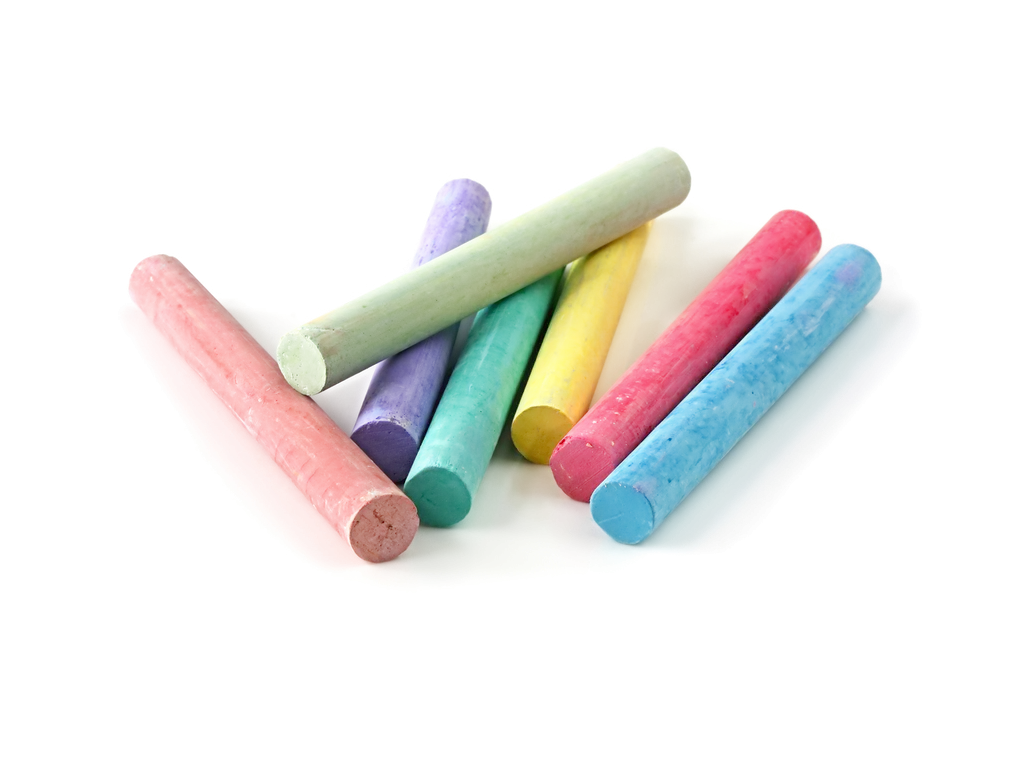 Colorful Chalk Sticks for Drawing and Art