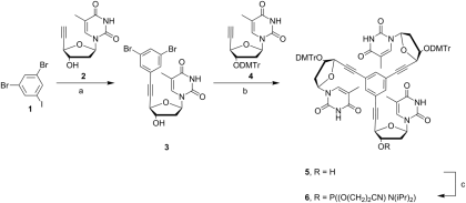 Complex Biochemical Reaction Pathway Illustration