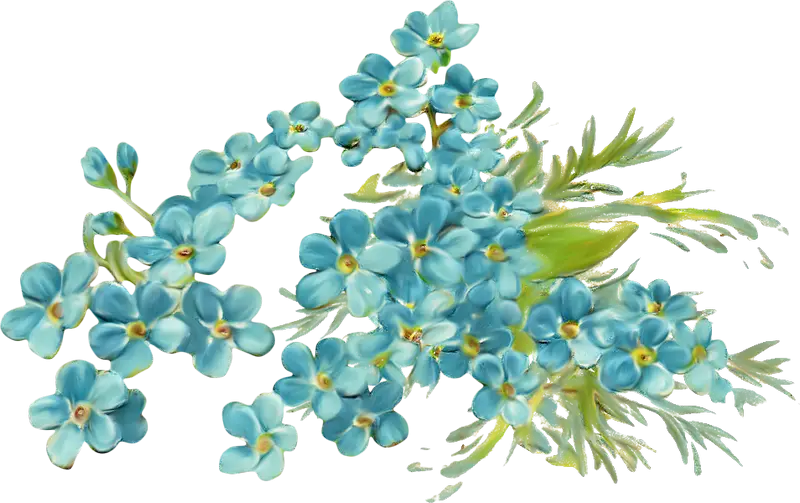 Beautiful Blue Flowers Bouquet