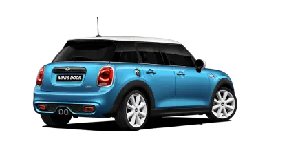 Blue Mini Car Rear View