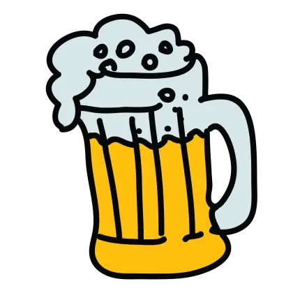 Cartoon Beer Mug Illustration