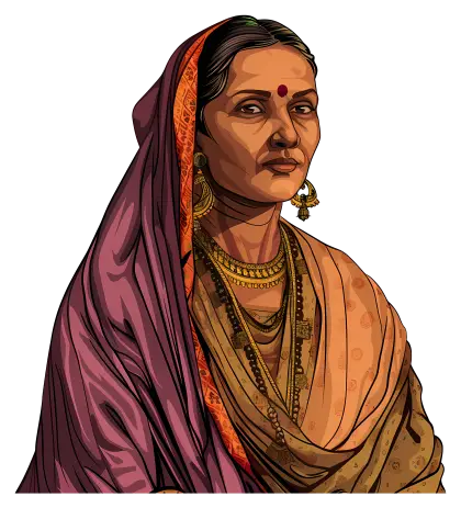 Traditional Woman in Sari