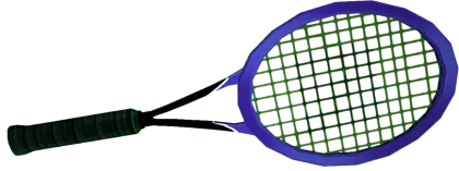 Tennis Racket with Blue Frame