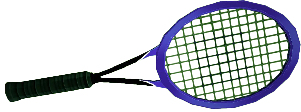Tennis Racket with Blue Frame